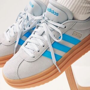 Adidas VL Court Bold Shoes - Blue/Gray